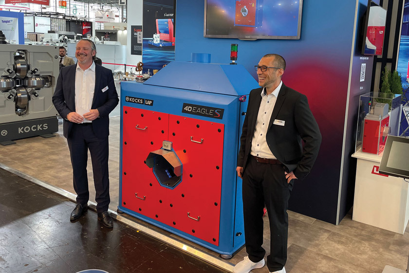 Kocks and LAP unveiled their 4D Eagle S measuring system at Tube 2024